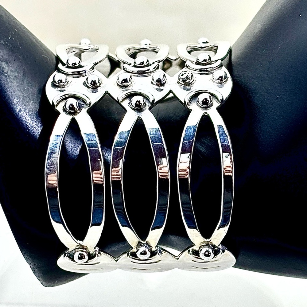 ILARIA Sterling Open Work Cuff Bracelet
